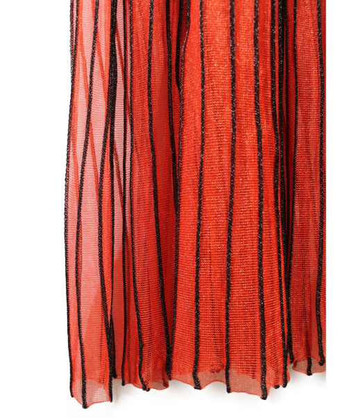 BALENCIAGA（バレンシアガ）BALENCIAGA (バレンシアガ) ロングスカート レッド×ブラック サイズ:34の古着・服飾アイテム