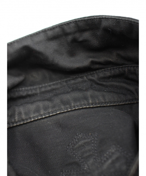 CHROME HEARTS（クロムハーツ）CHROME HEARTS (クロムハーツ) クロスパッチデニムジャケット ブラック サイズ:-の古着・服飾アイテム