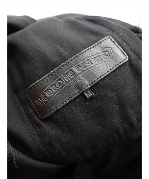 CHROME HEARTS（クロムハーツ）CHROME HEARTS (クロムハーツ) クロスパッチデニムジャケット ブラック サイズ:-の古着・服飾アイテム