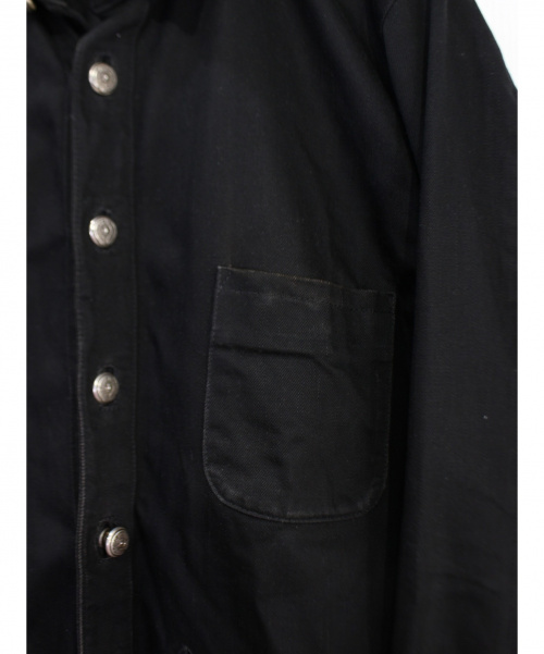 CHROME HEARTS（クロムハーツ）CHROME HEARTS (クロムハーツ) クロスパッチデニムジャケット ブラック サイズ:-の古着・服飾アイテム