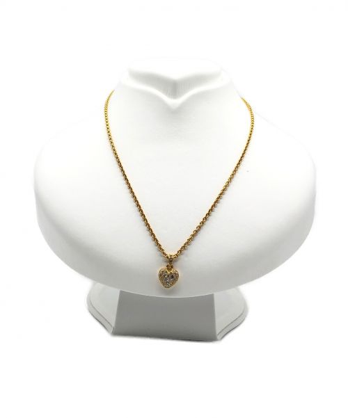 Cartier（カルティエ）Cartier (カルティエ) ハートパヴェネックレス サイズ:-の古着・服飾アイテム