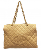 CHANELシャネル）の古着「チェーントートバッグ」｜ベージュ