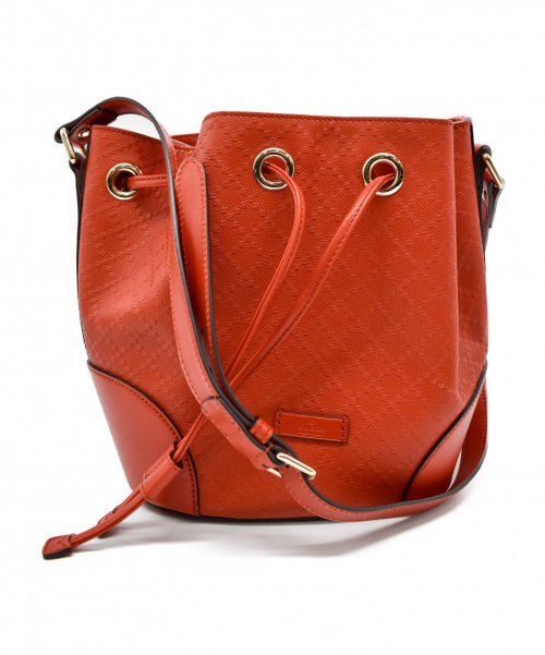 GUCCI（グッチ）GUCCI (グッチ) ディアマンテバケットショルダーバッグ レッド サイズ:- 354229の古着・服飾アイテム