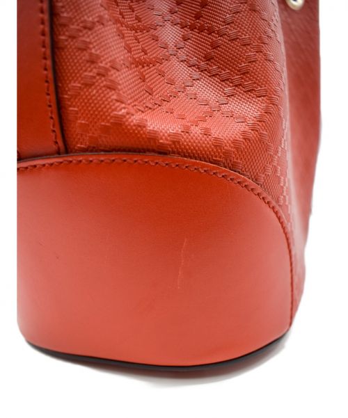 GUCCI（グッチ）GUCCI (グッチ) ディアマンテバケットショルダーバッグ レッド サイズ:- 354229の古着・服飾アイテム