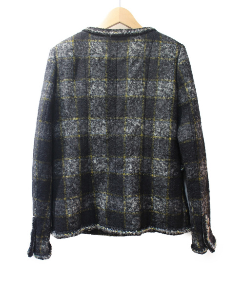 CHANEL（シャネル）CHANEL (シャネル) ツイードジャケット ブラック サイズ:38の古着・服飾アイテム