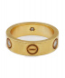 Cartier (カルティエ) ハーフダイヤラブリング サイズ:55 K18YG 3Pダイヤモンド：118000円