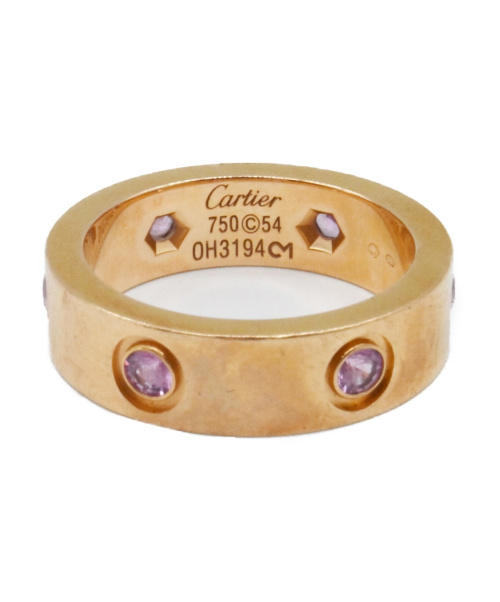 Cartier（カルティエ）Cartier (カルティエ) ラブリング サイズ:54 K18PG 6Pピンクサファイアの古着・服飾アイテム