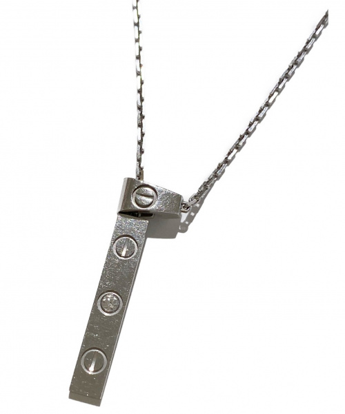 Cartier（カルティエ）Cartier (カルティエ) ラブYシェイプネックレス K18WG ダイヤモンドの古着・服飾アイテム