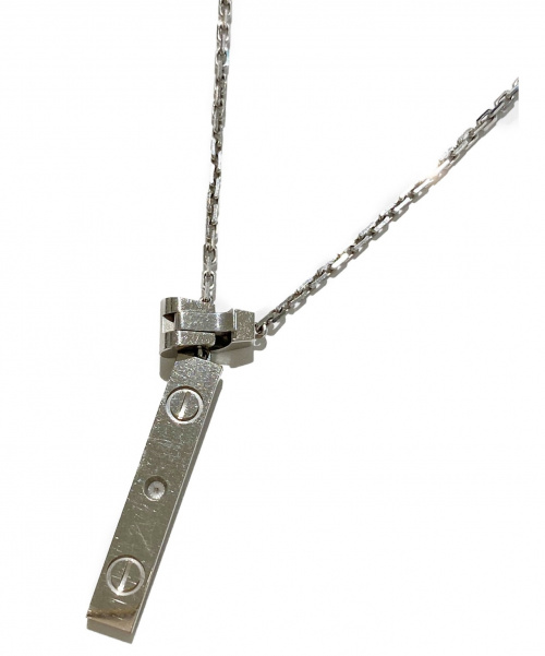 Cartier（カルティエ）Cartier (カルティエ) ラブYシェイプネックレス K18WG ダイヤモンドの古着・服飾アイテム