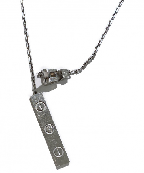 Cartier（カルティエ）Cartier (カルティエ) ラブYシェイプネックレス K18WG ダイヤモンドの古着・服飾アイテム