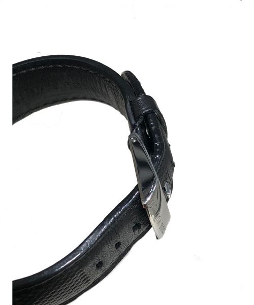 LOUIS VUITTON（ルイ ヴィトン）LOUIS VUITTON (ルイヴィトン) タンブール インブラックGMT ブラック サイズ:GMT タンブール Q113K 自動巻き レザーの古着・服飾アイテム