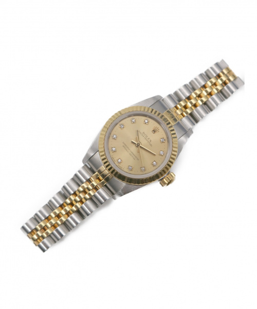 ROLEX（ロレックス）ROLEX (ロレックス) オイスターパーペチュアル　67193G サイズ:24mm 11Pダイヤの古着・服飾アイテム