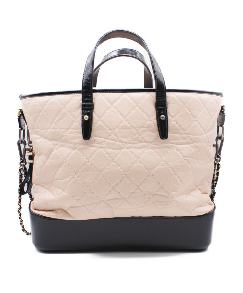 CHANEL（シャネル）CHANEL (シャネル) 2WAYトートバッグ ピンクベージュ サイズ:-の古着・服飾アイテム