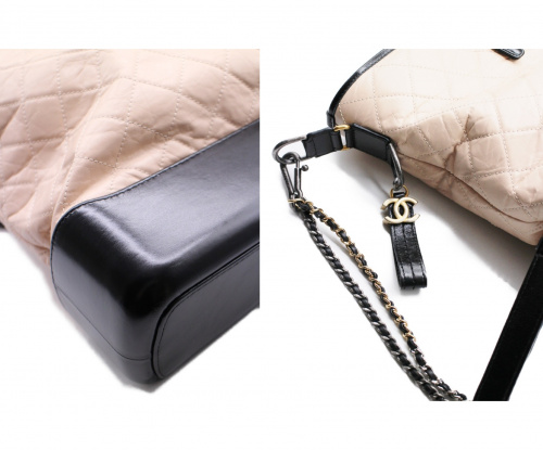 CHANEL（シャネル）CHANEL (シャネル) 2WAYトートバッグ ピンクベージュ サイズ:-の古着・服飾アイテム