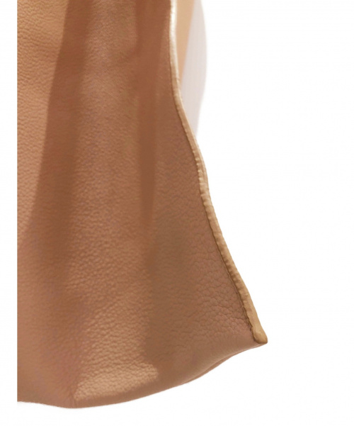 JIL SANDER（ジルサンダー）JIL SANDER (ジルサンダー) レザーショルダーバッグ ライトベージュの古着・服飾アイテム