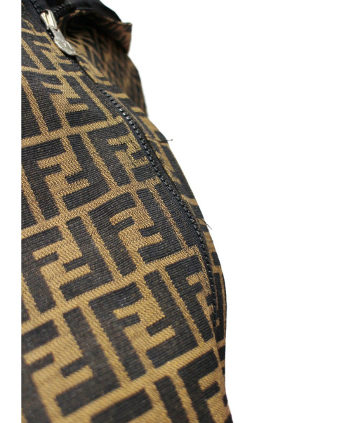 FENDI（フェンディ）FENDI (フェンディ) リバーシブルフーデッドジャケット ブラウン サイズ:- ズッカ柄 秋冬物の古着・服飾アイテム