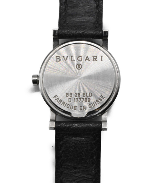 BVLGARI（ブルガリ）BVLGARI (ブルガリ) ブルガリ ブルガリ ブラック サイズ:- BB26SLD クォーツ レザーの古着・服飾アイテム