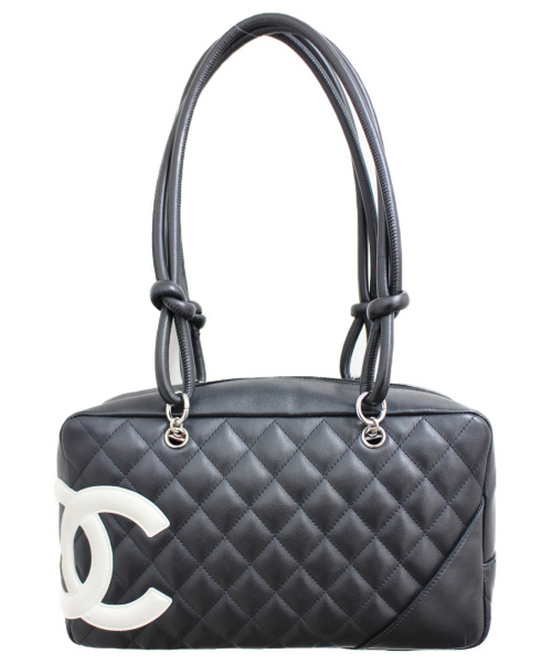 CHANEL（シャネル）CHANEL (シャネル) ボーリングバッグ ブラック サイズ:- カンボン 9510792の古着・服飾アイテム