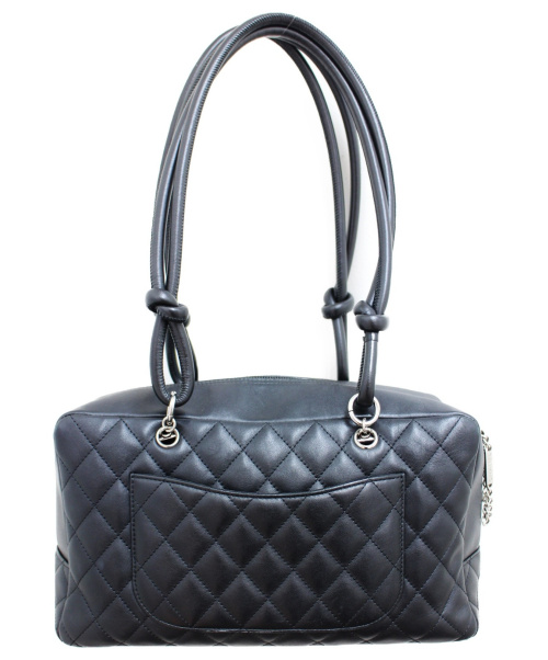 CHANEL（シャネル）CHANEL (シャネル) ボーリングバッグ ブラック サイズ:- カンボン 9510792の古着・服飾アイテム