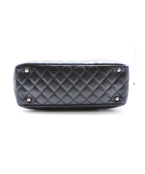 CHANEL（シャネル）CHANEL (シャネル) ボーリングバッグ ブラック サイズ:- カンボン 9510792の古着・服飾アイテム