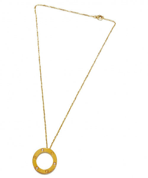 Cartier（カルティエ）Cartier (カルティエ) ラブサークルダイヤモンドネックレス PG750　3Pダイヤの古着・服飾アイテム
