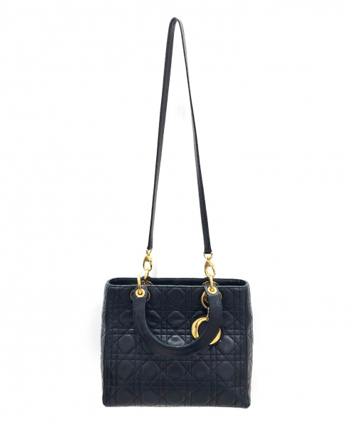 Christian Dior（クリスチャン ディオール）Christian Dior (クリスチャンディオール) レディーディオール ブラック サイズ:- 2Wayショルダーバッグの古着・服飾アイテム