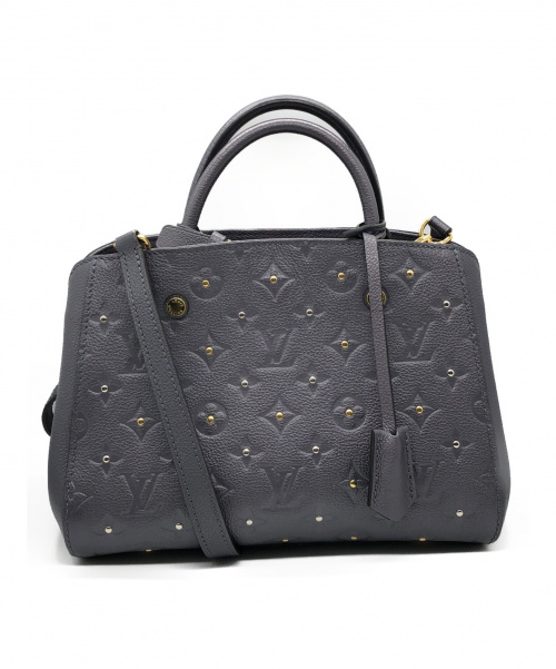 LOUIS VUITTON（ルイ ヴィトン）LOUIS VUITTON (ルイヴィトン) モンテーニュBB グレー サイズ:BB モノグラム・アンプラント M50665の古着・服飾アイテム