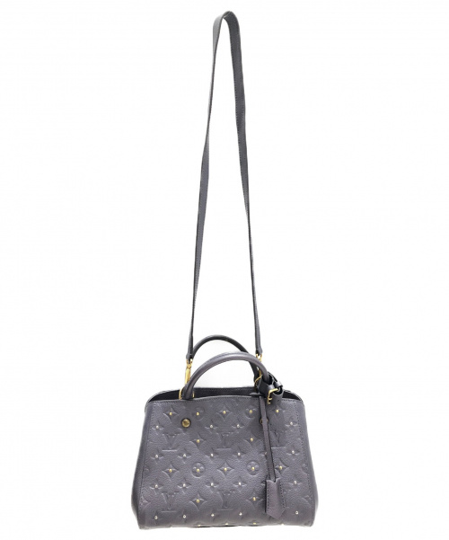 LOUIS VUITTON（ルイ ヴィトン）LOUIS VUITTON (ルイヴィトン) モンテーニュBB グレー サイズ:BB モノグラム・アンプラント M50665の古着・服飾アイテム