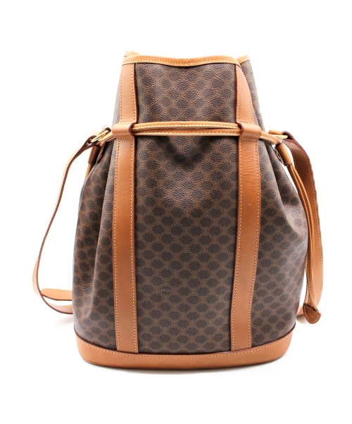 CELINE（セリーヌ）CELINE (セリーヌ) 巾着ショルダーバッグ サイズ:- マカダム ■の古着・服飾アイテム