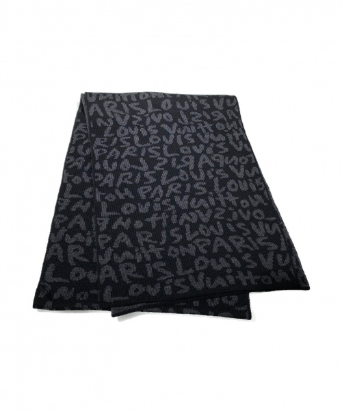 LOUIS VUITTON（ルイ ヴィトン）LOUIS VUITTON (ルイヴィトン) ウールストール ブラック サイズ:-の古着・服飾アイテム