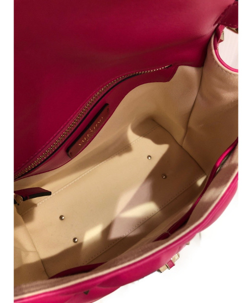 VALENTINO（ヴァレンティノ）VALENTINO (バレンティノ) キャンディスタッズレザー2WAYバッグ ピンク サイズ:-の古着・服飾アイテム