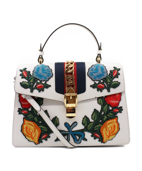 GUCCI（グッチ）GUCCI (グッチ) シルヴィ/2WAYバッグ	 ホワイト サイズ:-の古着・服飾アイテム