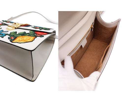 GUCCI（グッチ）GUCCI (グッチ) シルヴィ/2WAYバッグ	 ホワイト サイズ:-の古着・服飾アイテム