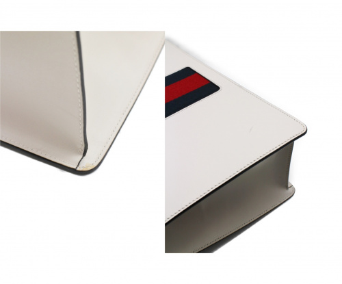 GUCCI（グッチ）GUCCI (グッチ) シルヴィ/2WAYバッグ	 ホワイト サイズ:-の古着・服飾アイテム