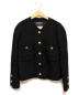 CHANEL（シャネル）の古着「ノーカラージャケット」｜ブラック