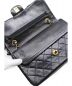 中古・古着 CHANEL (シャネル) Wフラップショルダーバッグ ブラック サイズ:- マトラッセ 0512129：128000円