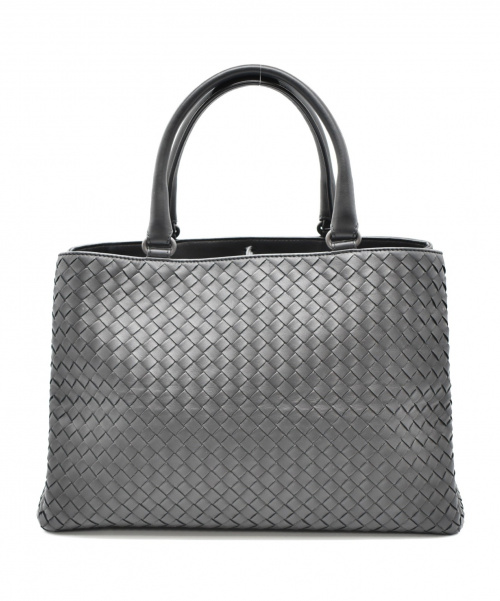 BOTTEGA VENETA（ボッテガベネタ）BOTTEGA VENETA (ボッテガヴェネタ) トートバッグ ブラック サイズ:ｰ イントレチャート ナッパレザーの古着・服飾アイテム
