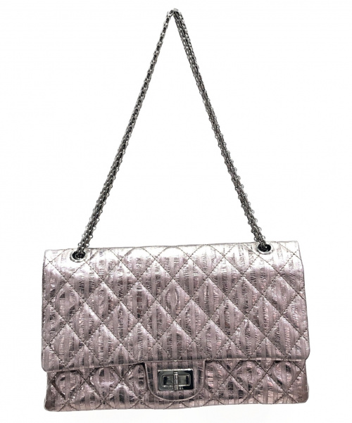 CHANEL（シャネル）CHANEL (シャネル) 2.55ダブルフラップチェーンショルダーバッグ シルバーの古着・服飾アイテム