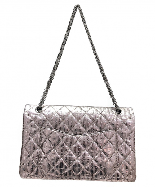 CHANEL（シャネル）CHANEL (シャネル) 2.55ダブルフラップチェーンショルダーバッグ シルバーの古着・服飾アイテム