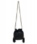 CHANEL (シャネル) 巾着フリンジショルダーバッグ ブラック×ゴールド サイズ:-：138000円