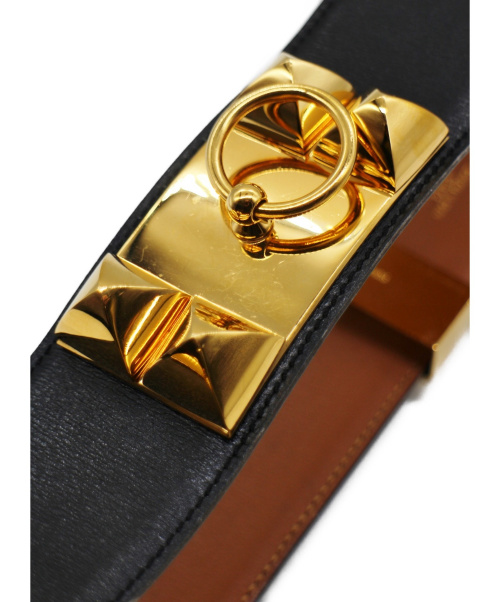 HERMES（エルメス）HERMES (エルメス) コリエドシアン メドール ベルト ブラック サイズ:68の古着・服飾アイテム