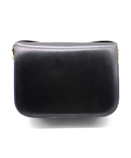 CELINE（セリーヌ）CELINE (セリーヌ) 馬車金具レザーショルダーバッグ ブラック サイズ:- ■の古着・服飾アイテム