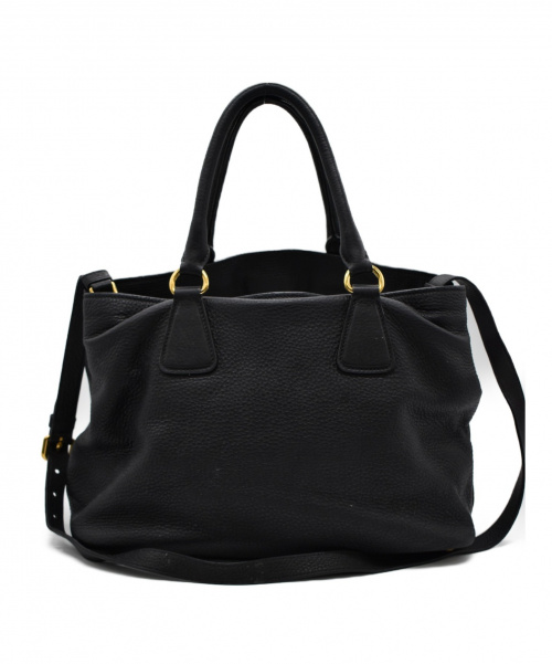 PRADA（プラダ）PRADA (プラダ) 2WAYショルダーバッグ ブラックの古着・服飾アイテム