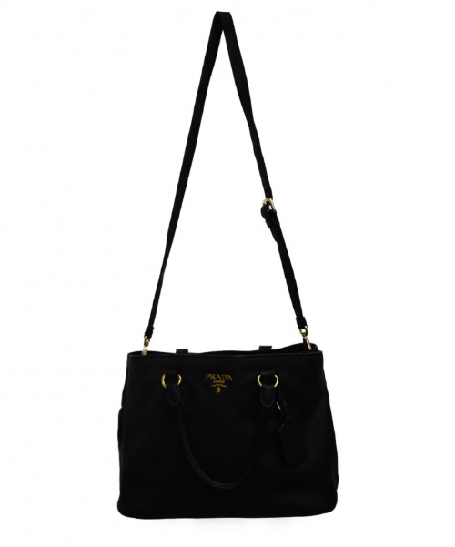 PRADA（プラダ）PRADA (プラダ) 2WAYショルダーバッグ ブラックの古着・服飾アイテム