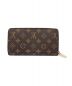 LOUIS VUITTON (ルイヴィトン) ジッピー・ウォレット ブラウン サイズ:- モノグラム M60017 GI4162：59800円
