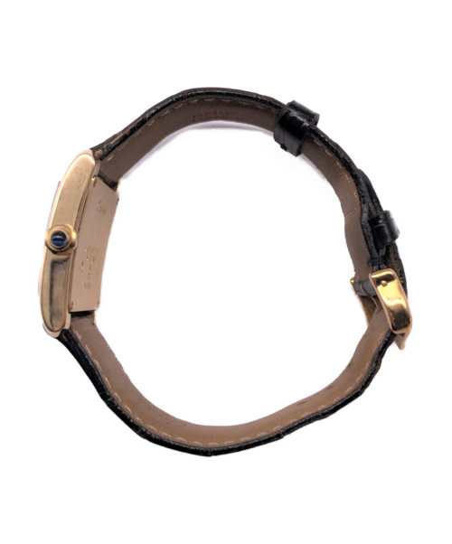 Cartier（カルティエ）Cartier (カルティエ) タンクフランセーズMM サイズ:MM タンクフランセーズMM クォーツ レザーの古着・服飾アイテム