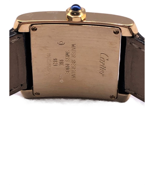 Cartier（カルティエ）Cartier (カルティエ) タンクフランセーズMM サイズ:MM タンクフランセーズMM クォーツ レザーの古着・服飾アイテム