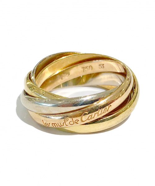 Cartier（カルティエ）Cartier (カルティエ) トリニティ5連リング サイズ:53の古着・服飾アイテム