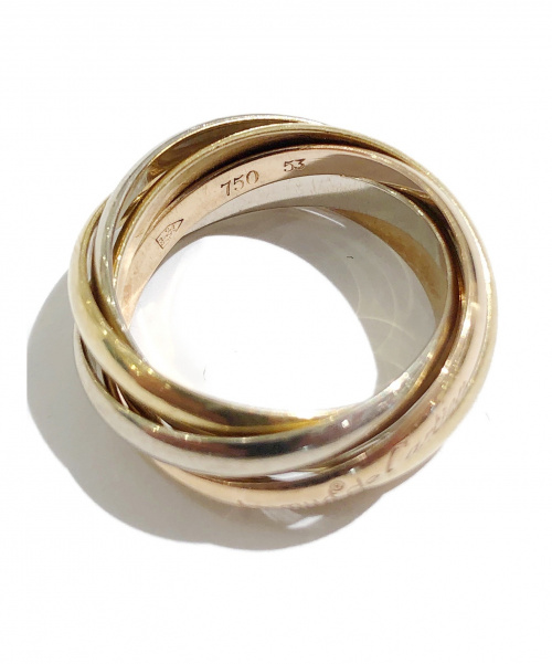 Cartier（カルティエ）Cartier (カルティエ) トリニティ5連リング サイズ:53の古着・服飾アイテム