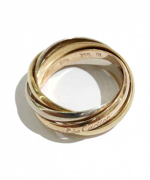 Cartier（カルティエ）Cartier (カルティエ) トリニティ5連リング サイズ:53の古着・服飾アイテム
